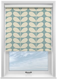 Orla Kiely Jumbo Solid Stem, Duckegg - Twist&Fit Roller Blind